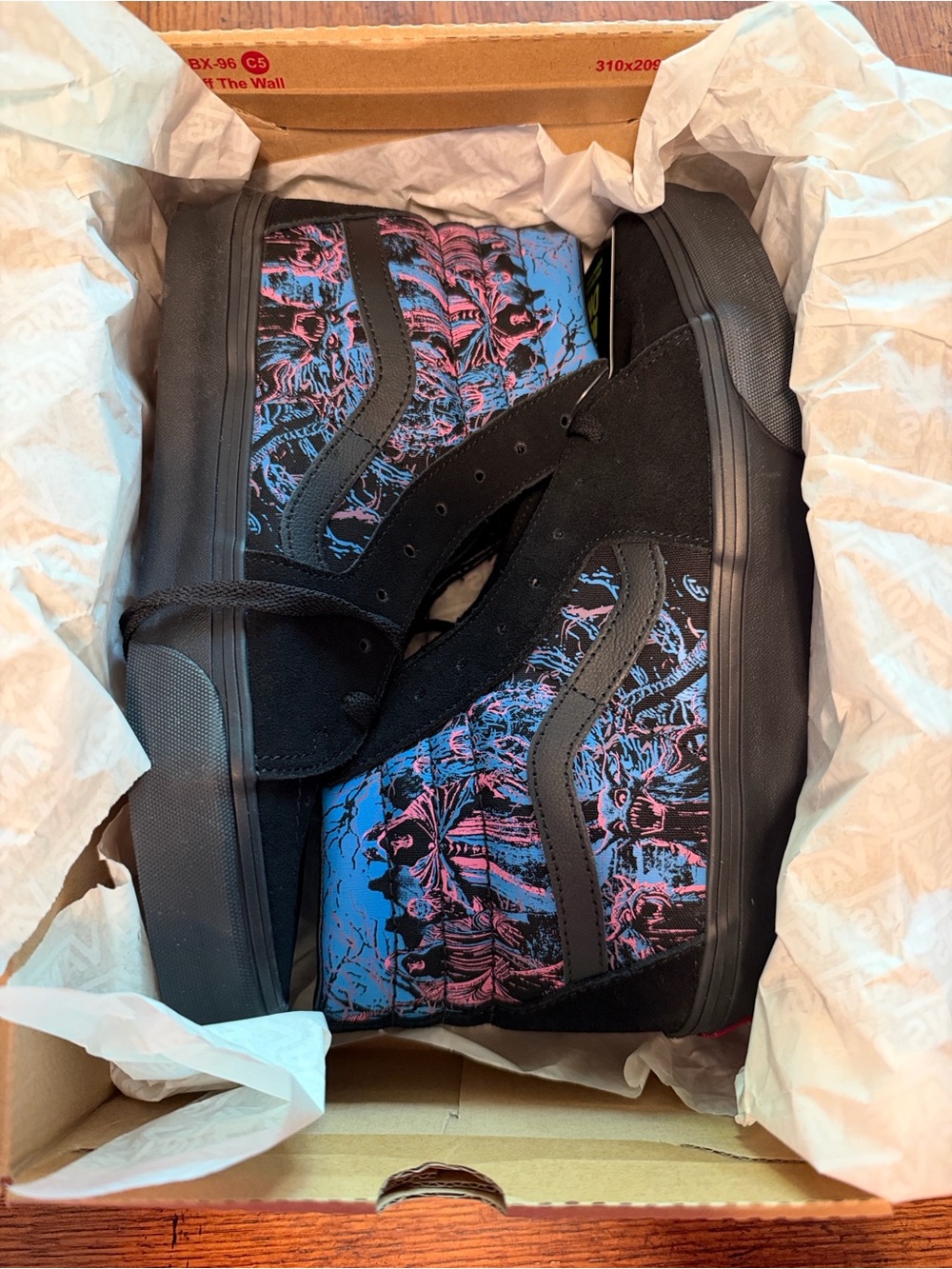 Vans Sk8-Hi Glow in the Dark High-Top - Black/Blue Halloween Special Edition